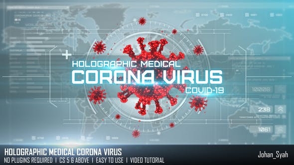 Videohive Holographic Medical Corona Virus 27809620