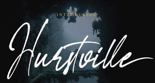 Hurstville - Brush Signature Font