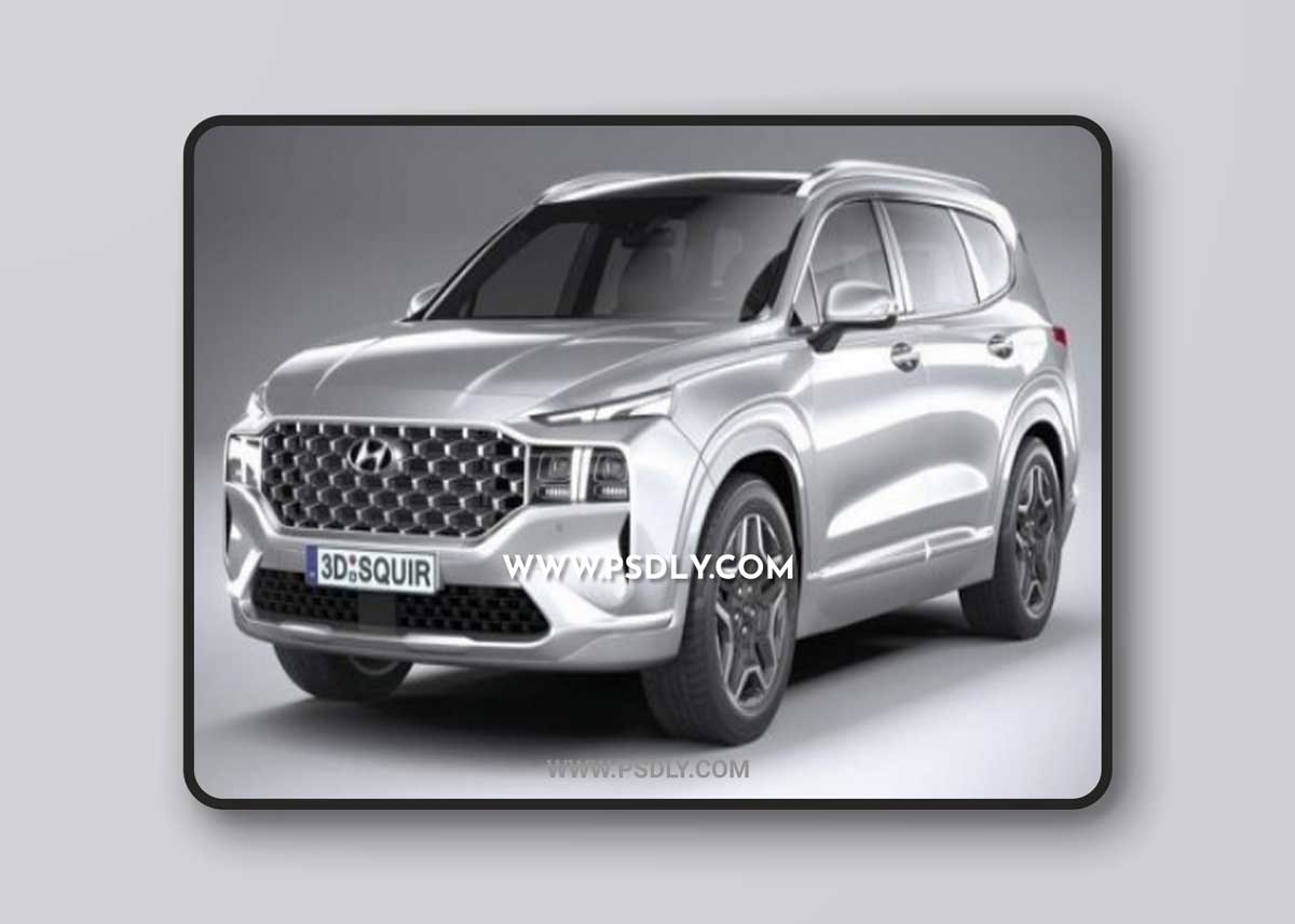 Hyundai SantaFe 2021 3D Model