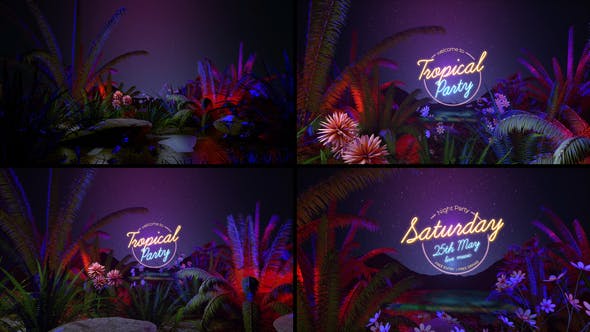 Videohive Tropical Party Opener 36113873