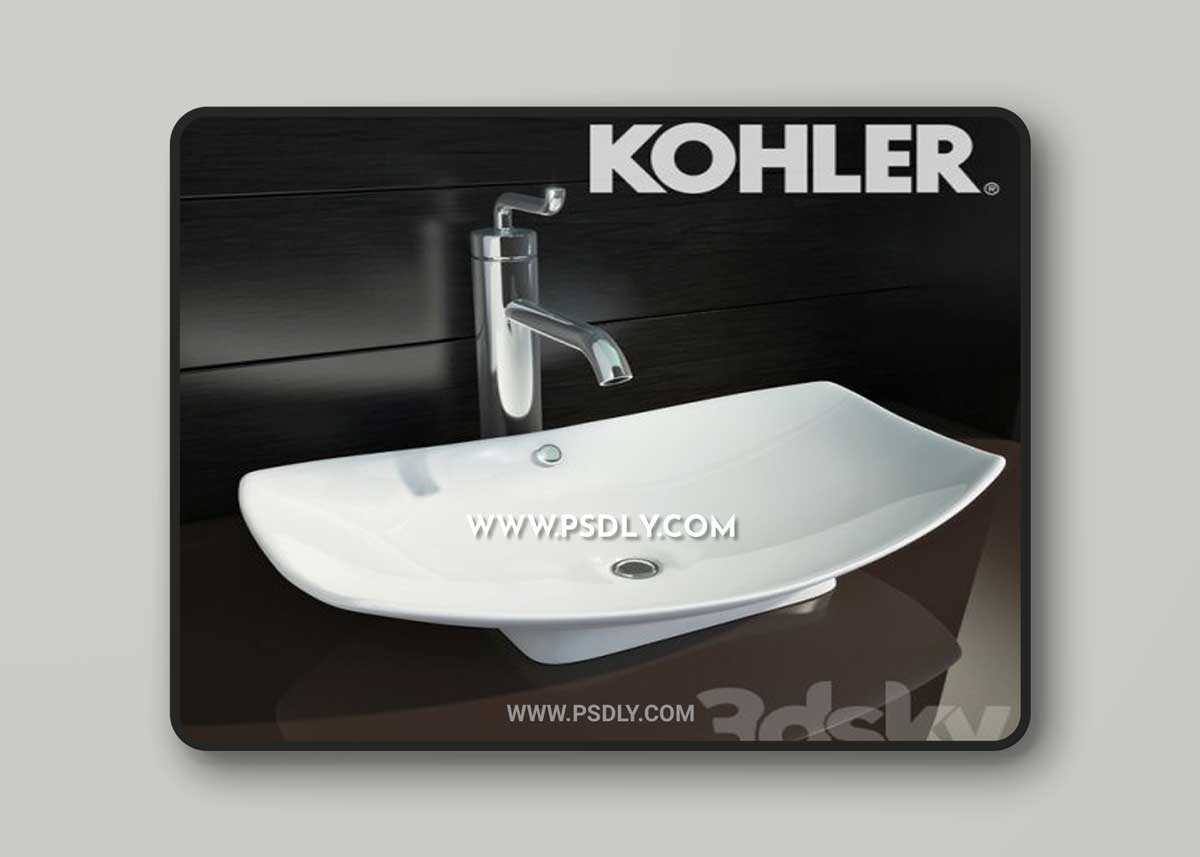 Kohler Leaf sink and faucet + Kohler Purist