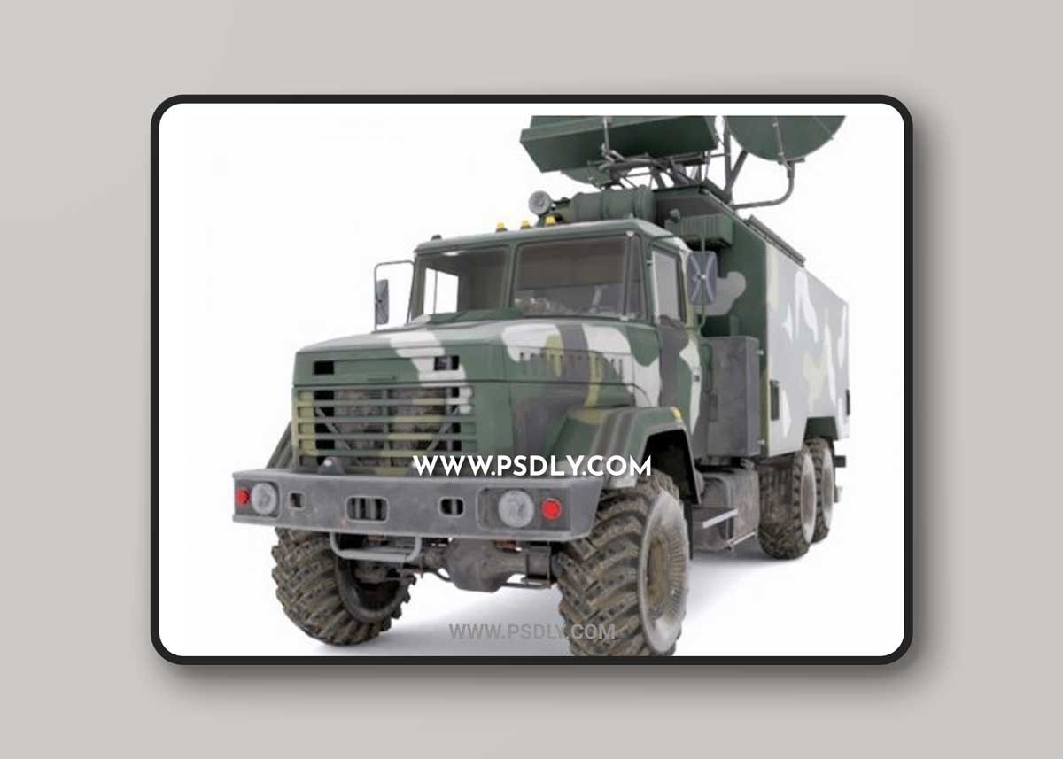 Kraz Kolchuga Passive Sensor 3D Model