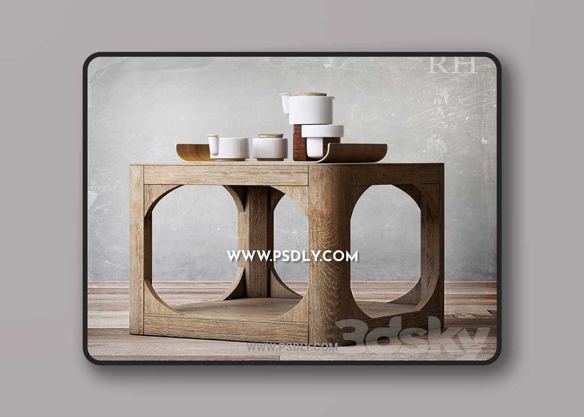 MARTENS SQUARE SIDE TABLE 20sq 3D Model