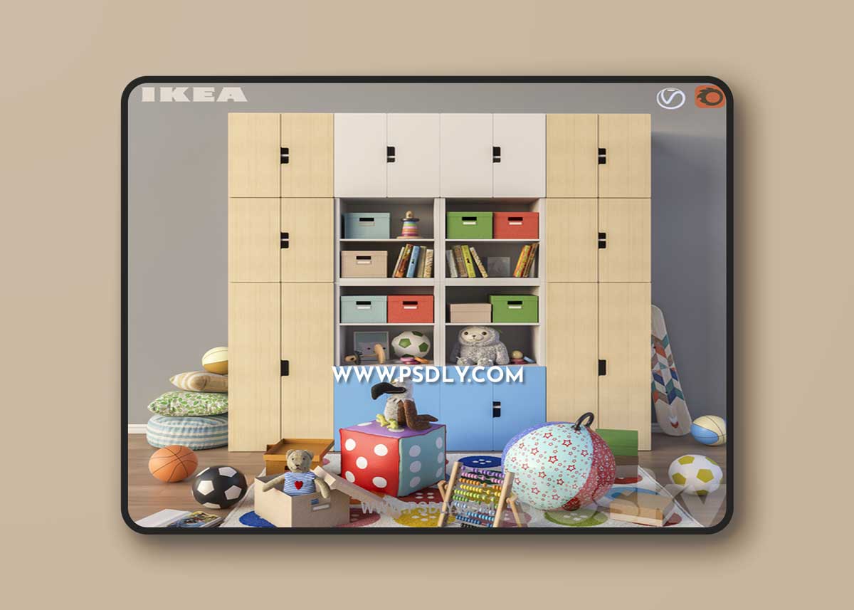 Modular furniture, accessories and toys IKEA set 3