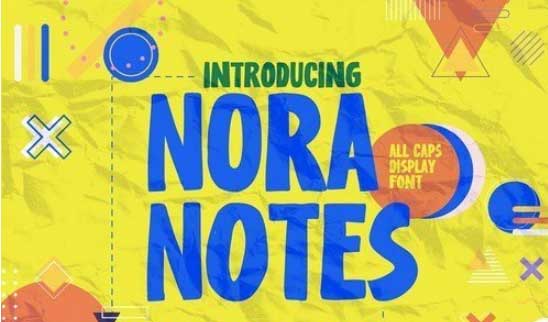 Nora Notes - All Caps Display Font
