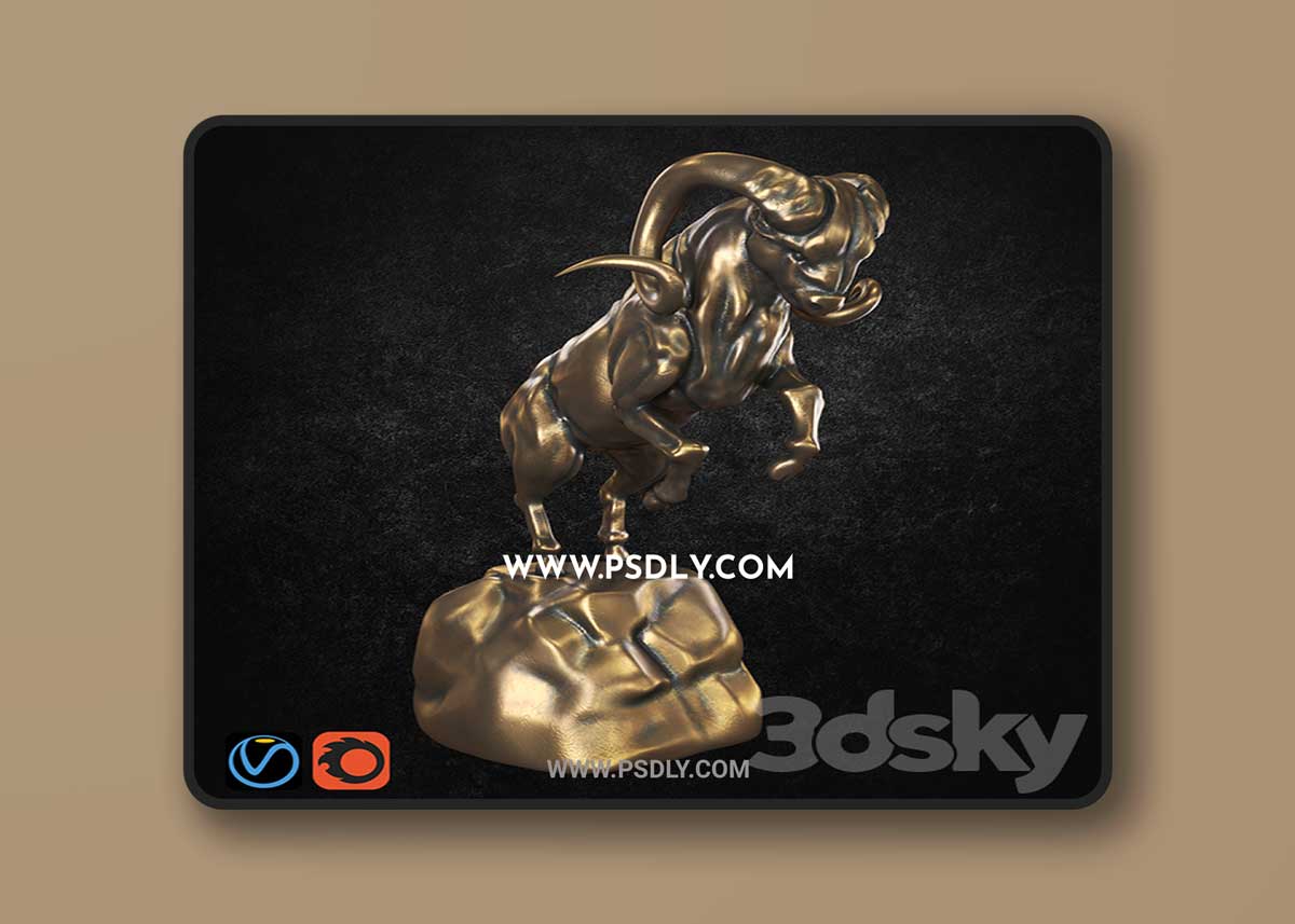 Oven statuette Figurine Arie 3D Model