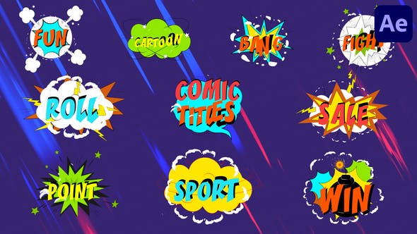 Videohive Comic Titles | After Effects 36022673