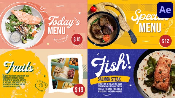 Videohive Restaurant Food Menu | After Effects 36175659