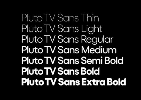 Pluto TV Sans Font Family