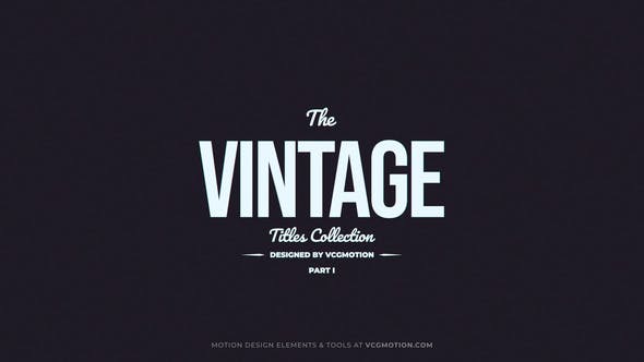 Videohive Titles - Vintage I 35889228