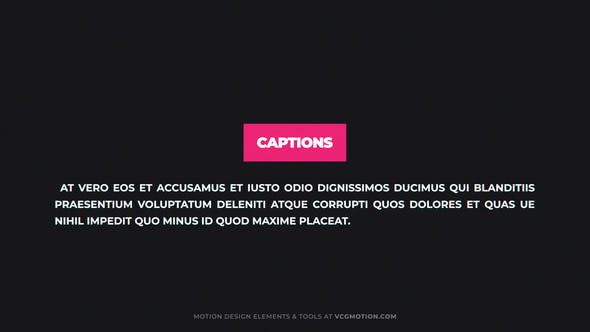 Videohive Titles - Captions 36360071