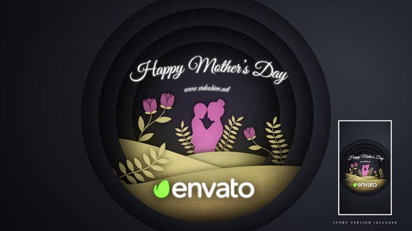 Videohive Mothers Day Paper Intro 32016081