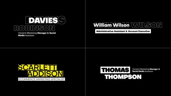 Videohive Lower Thirds for After Effects 36053797