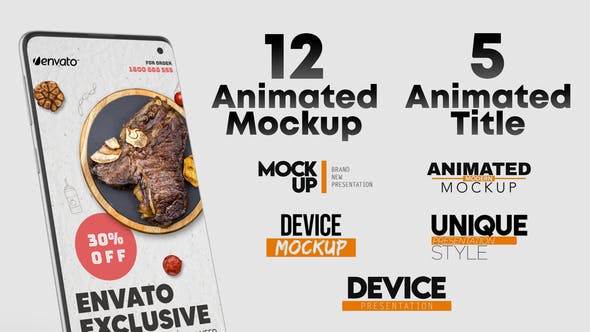 Videohive Animated Android Phone Mockup and Title Set 36135842
