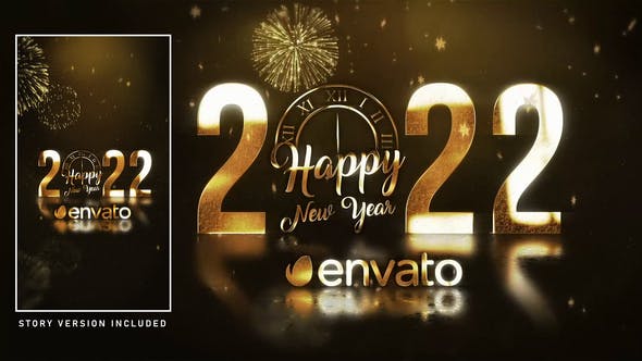 Videohive Golden New Year Wishes 29802326