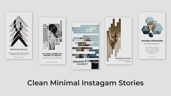 Videohive Clean Minimal Instagram Stories 36115555