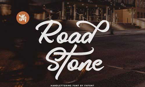 Road Stone - Handlettering Font