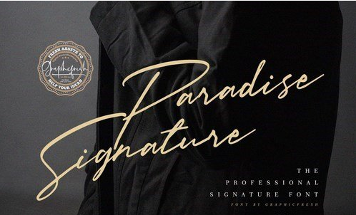 Paradise Signature Font