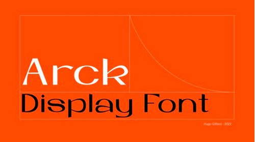 Arck Display Font