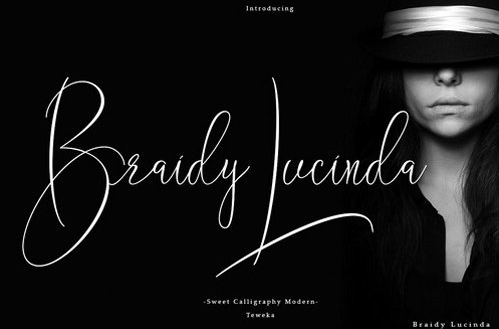 Braidy Lucinda Font 2779741