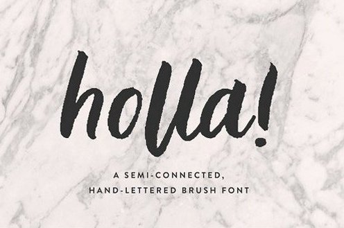 Holla Script Brush Font