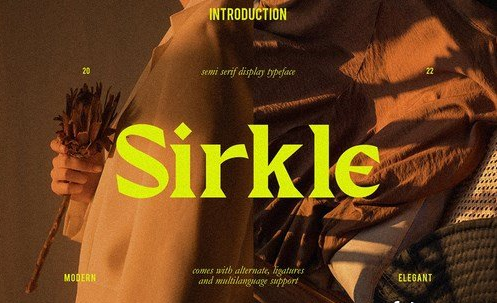 Sirkle - Semi Serif Display Font