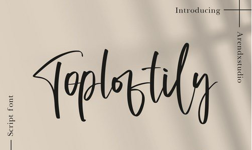 Toploftily - Modern Handwritten Font