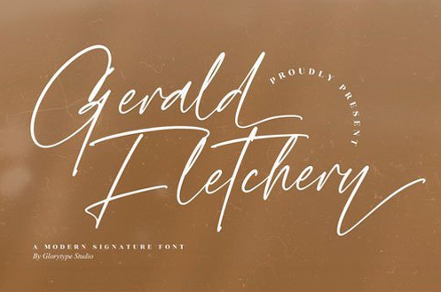 Gerald Fletchery Script Font