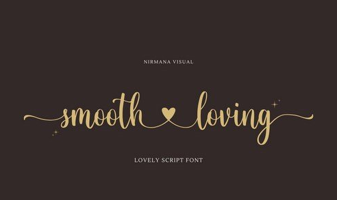 Smooth Loving - Wedding Font