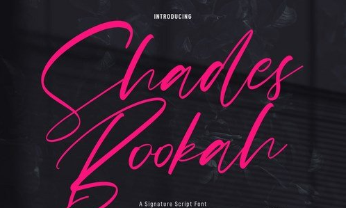 Shades Bookah Script Font