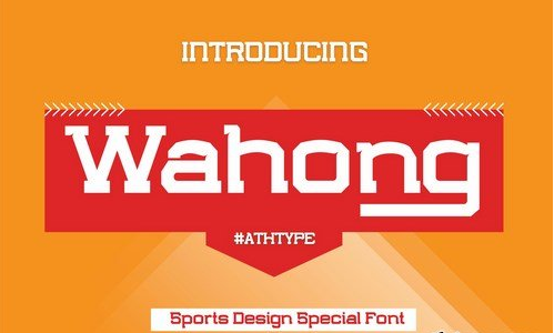 Wahong Sports Design Special Font