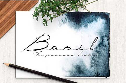 Basil Latin Cyrillic 1082154