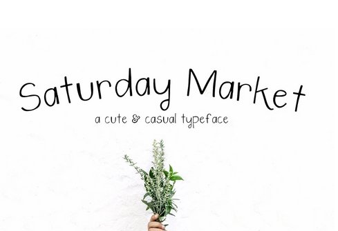 Saturday Market Font + Free Logos
