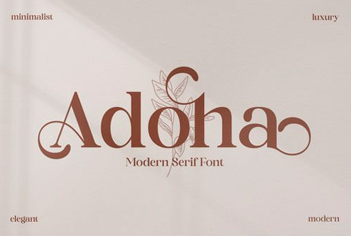 Adoha Serif Font