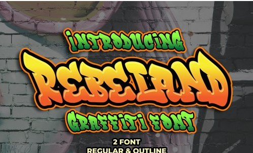 Rebeland - Graffiti Font