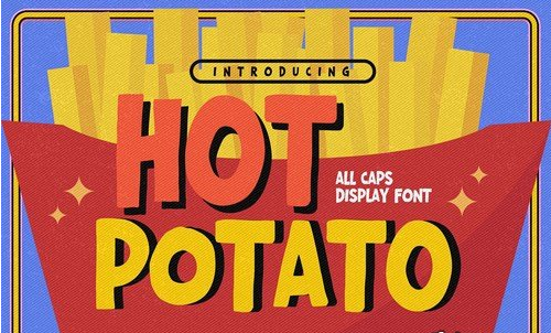 Hot Potato - All Caps Display Font