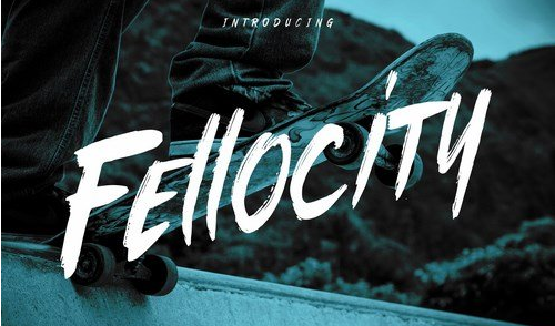 Fellocity - Urban Brush Font