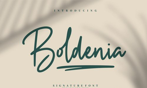 Boldenia - Bold Handwriting Signature Font
