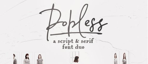 Popless Font Family - 4 Fonts