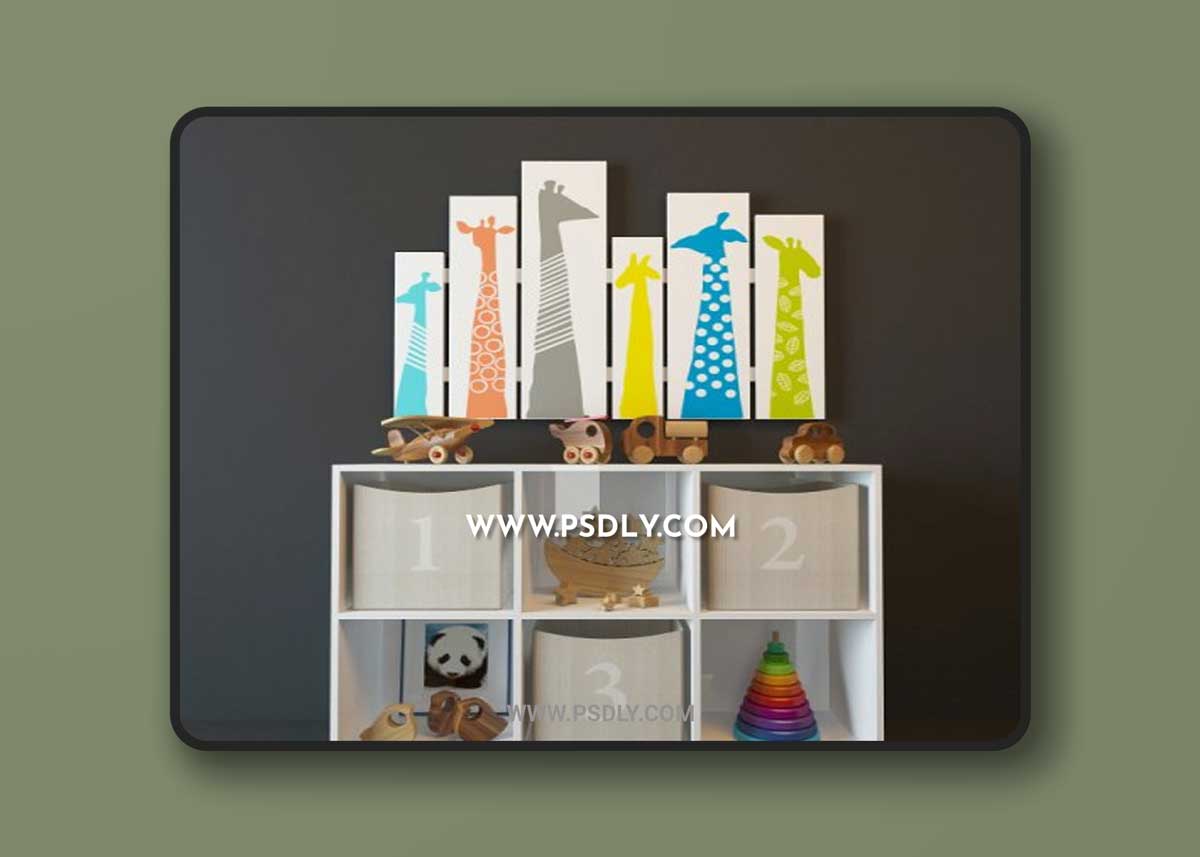 Sideboard for children room 3D Model