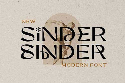Sinder - Modern Font