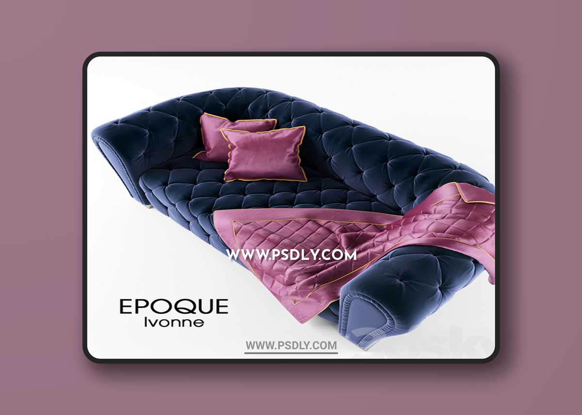 Sofa EPOQUE Ivonne Art Deco 3D Model