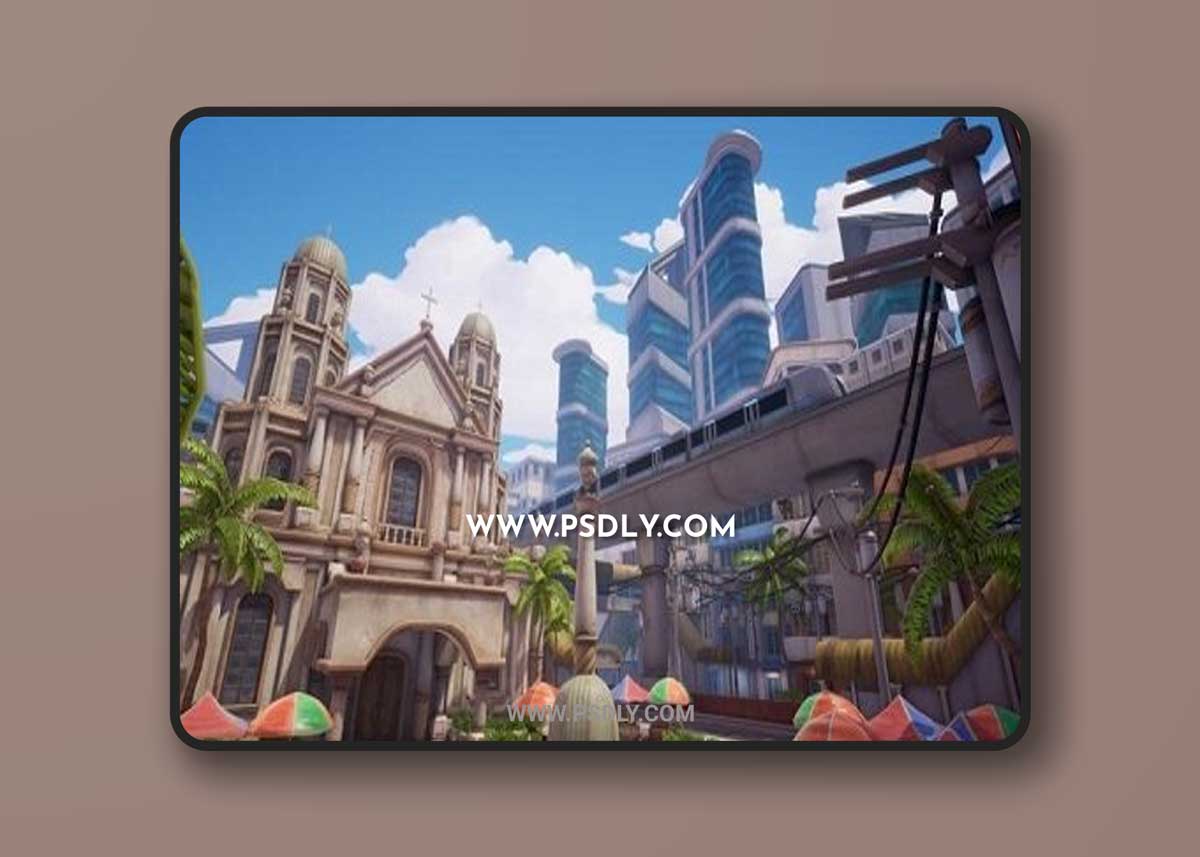 Stylized City Environment: Manila 3D Model