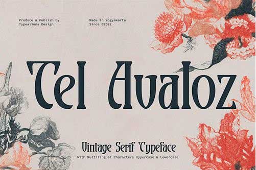 Tel Avaloz Typeface Font