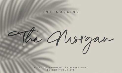 The Morgan - Signature Script Font