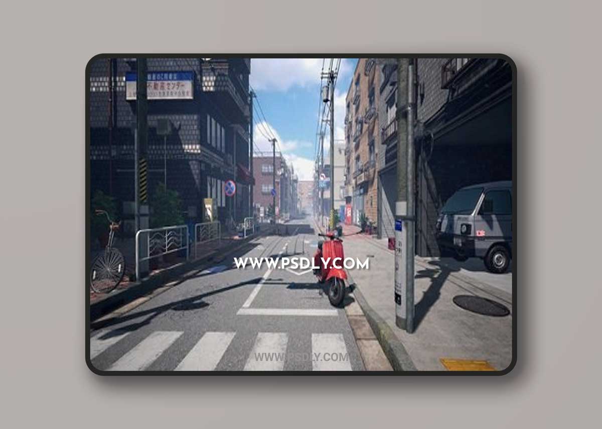 Unreal Engine – Japanese Street 3D Model