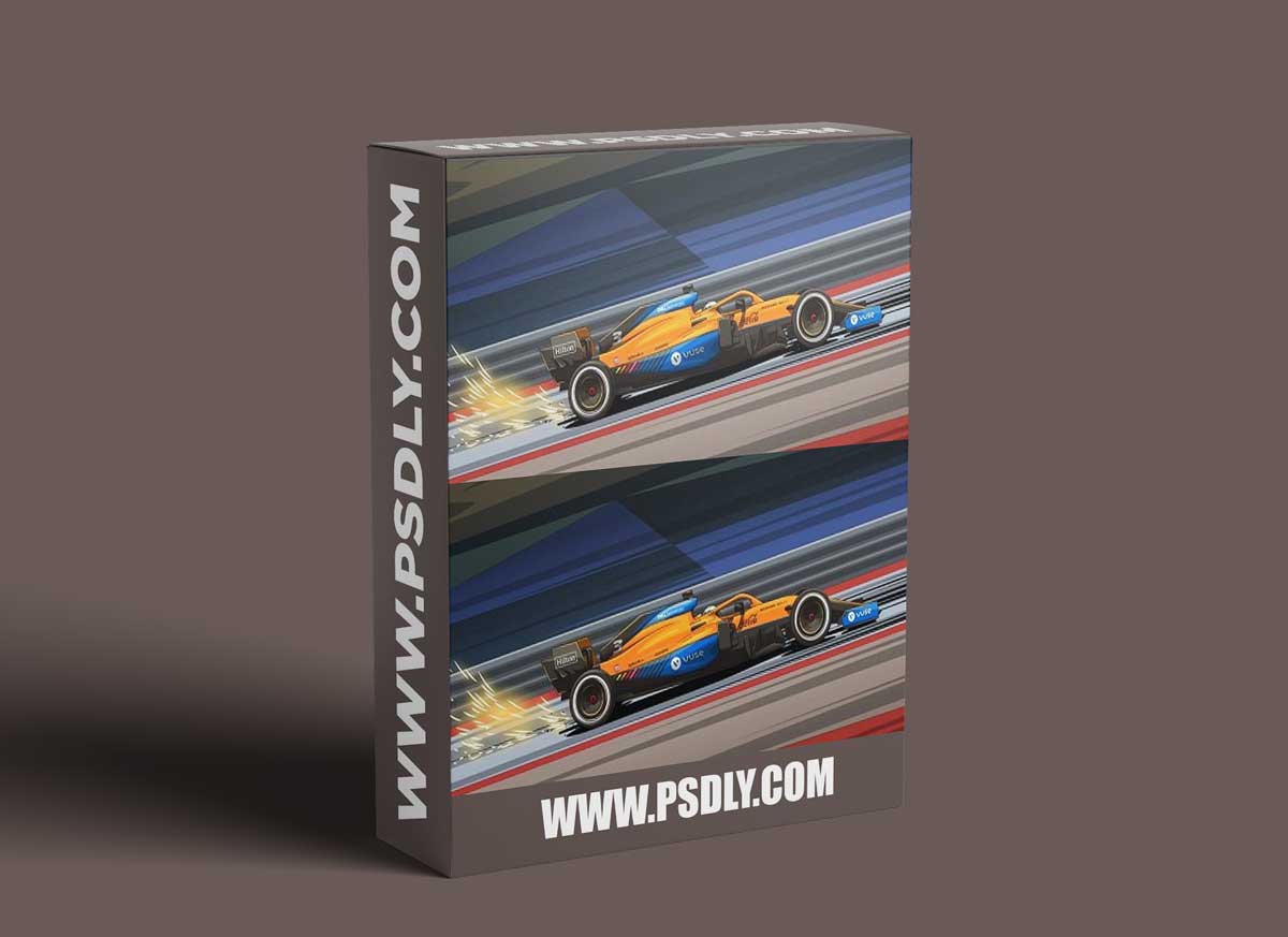 Vector illustration from scratch: Speed & Motion: Draw an F1 racing car