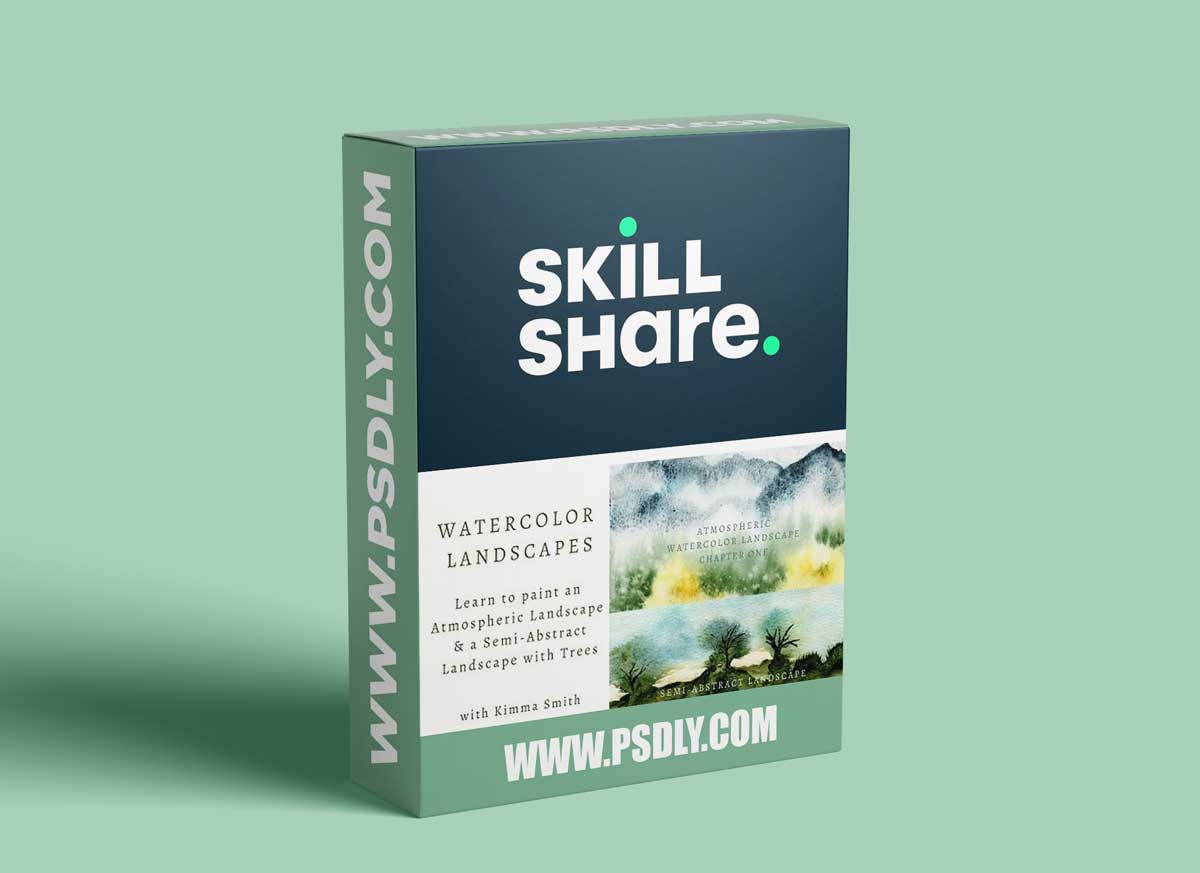 Watercolor Landscapes: Learn to Paint an Atmospheric Landscape & a Semi-Abstract Landscape w/ Trees