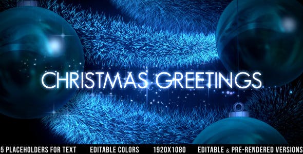 Videohive Christmas Greetings 6145970