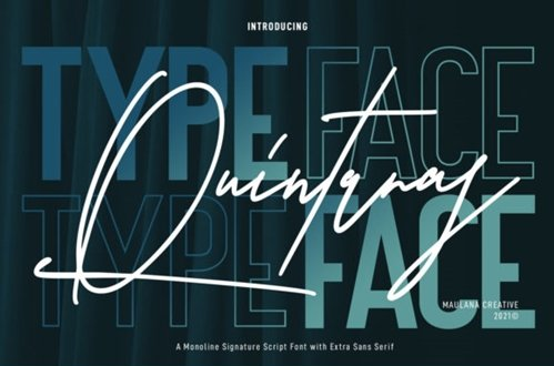 Quintaras Signature Font